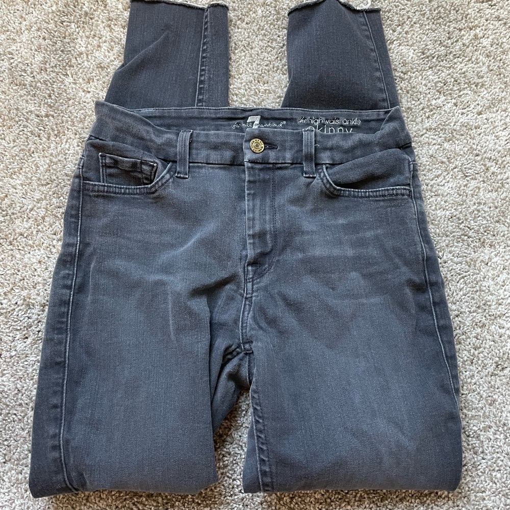 7 For All Mankind High Waisted Ankle Skinny Jeans sz 29
